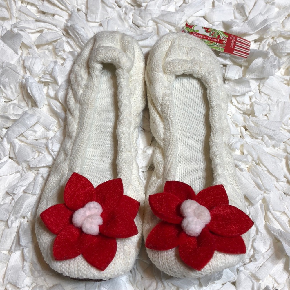 NEW Mud pie sleepy toe slippers
